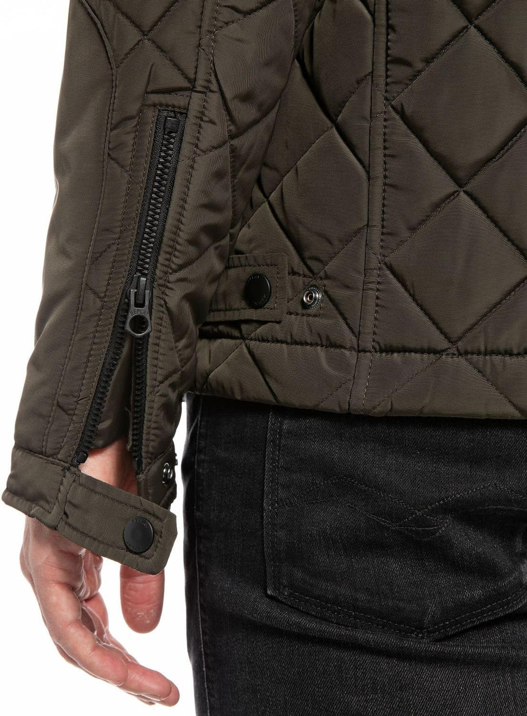 Replay Herren Steppjacke Übergangsjacke S 935 DARK OLIVE, S 935 DARK OLIVE