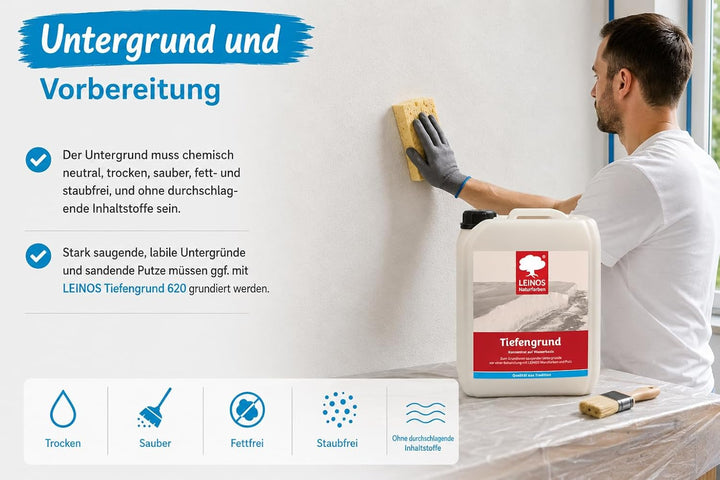 Leinos 685 Streich- und Rollputz Fein 10,00 l 10,0 Liter Fein, 10,0 Liter Fein