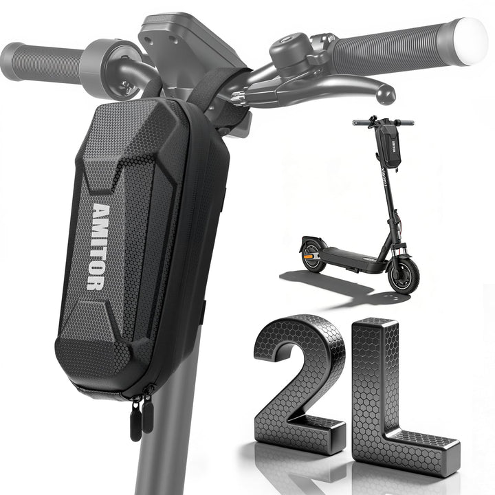 E Scooter Tasche 2L Wasserdicht für Xiaomi Segway Ninebot, Hart Eva E Scooter Lenkertasche Leicht Or