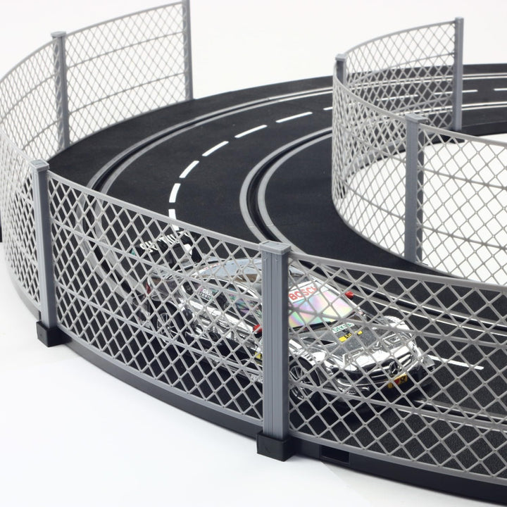 Overdrive-Racing Fangzaun System 5m kompatibel mit Carrera Digital 124 132 EVO Kurven Geraden Zaun B