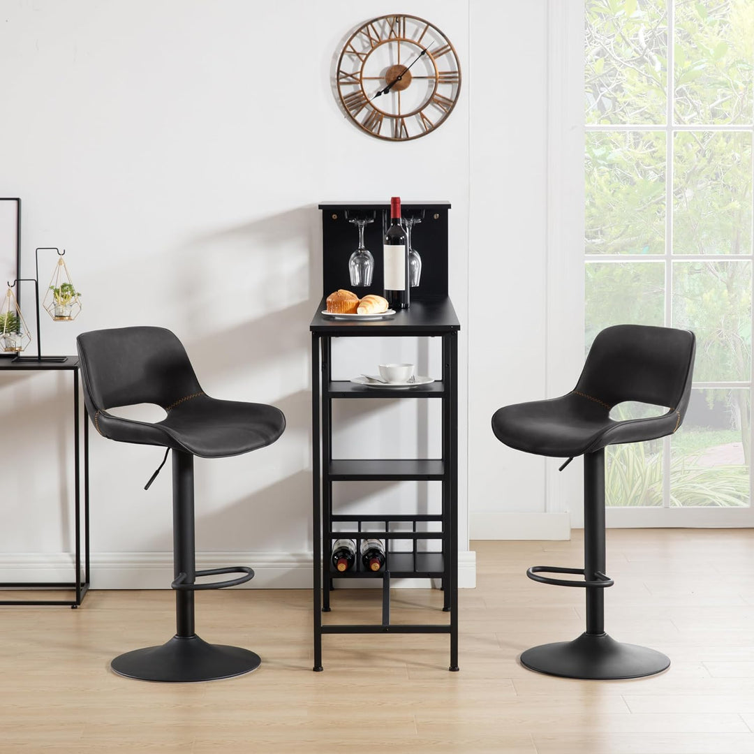 WOLTU Barhocker 2er Set, Barstuhl höhenverstellbar, Bar Hocker Stühle, Tresenstuhl, Kunstleder Stuhl