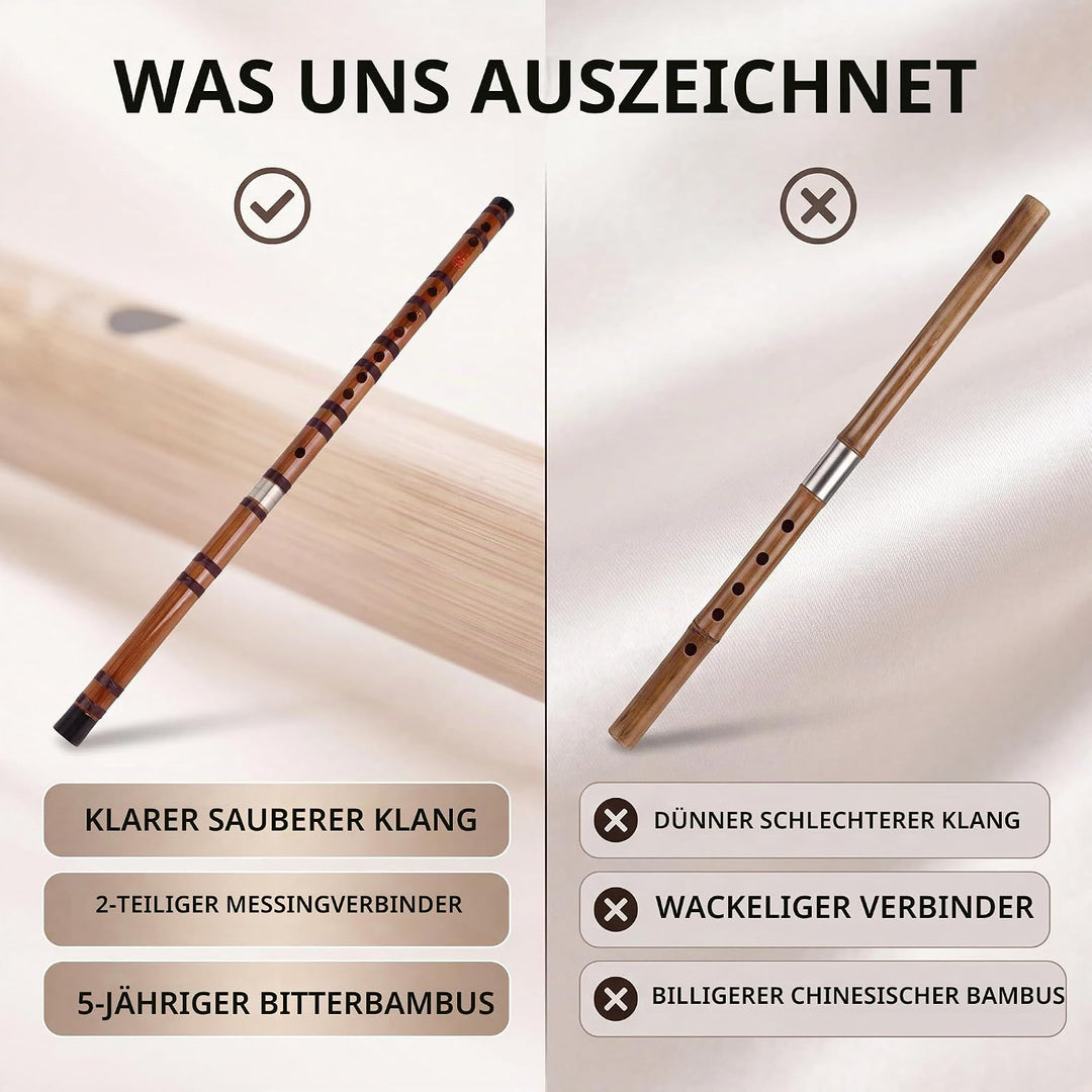 F Key Bambusflöte Bitter Bambusflöte Chinesische Flöte Dizi(Taste F.) F-Taste, F-Taste