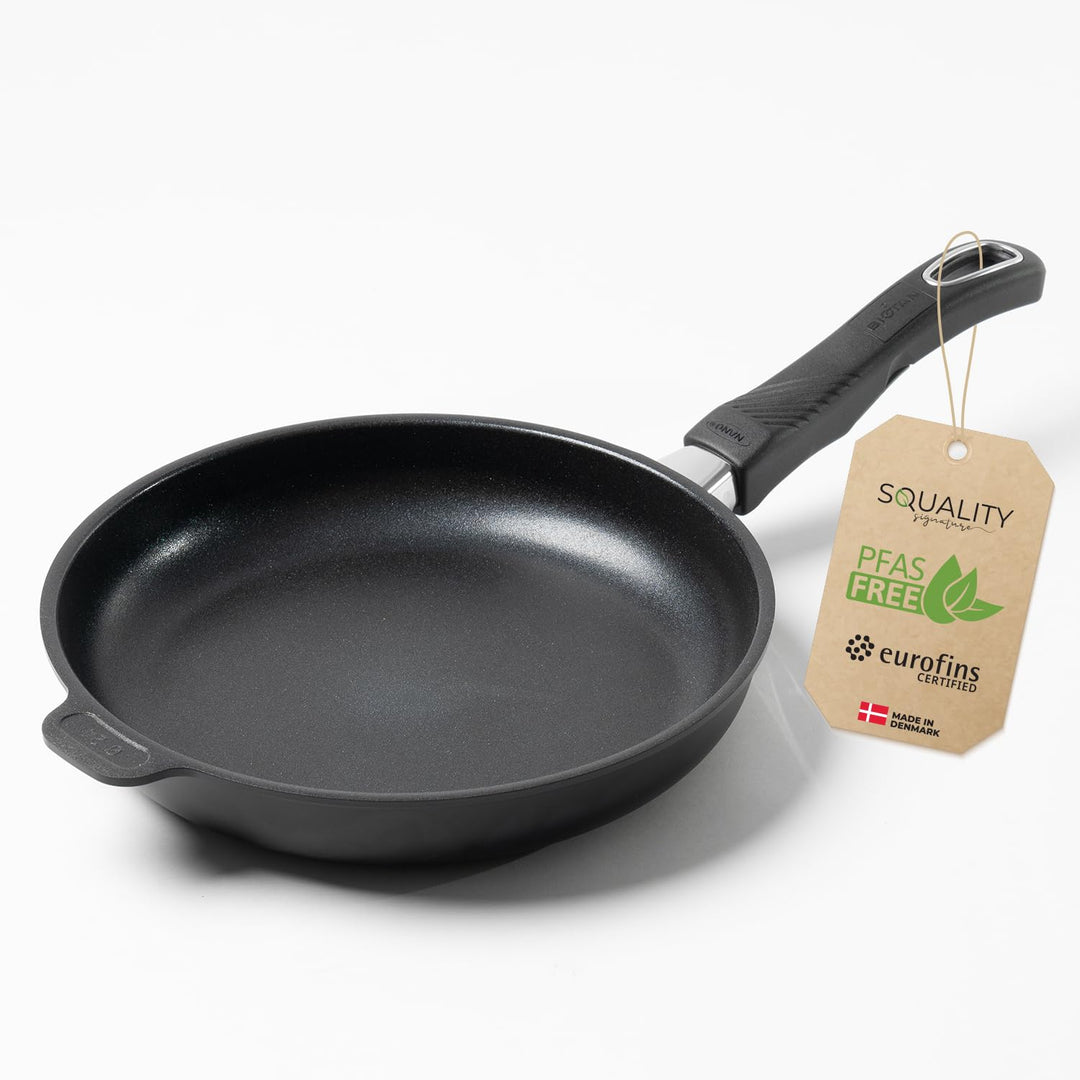 Premium Bratpfanne PFAS frei 24 cm – Antihaft Pfanne beschichtet aus Dänemark | Ofenfest bis 260 °C,