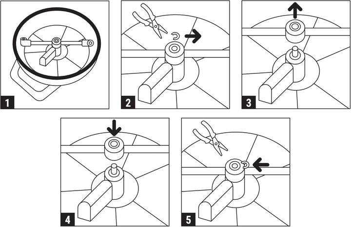 Sillar Flächenreiniger, Elektrische Hochdruckreiniger, Rotationsbürste, Oberflächenreiniger | Ersatz