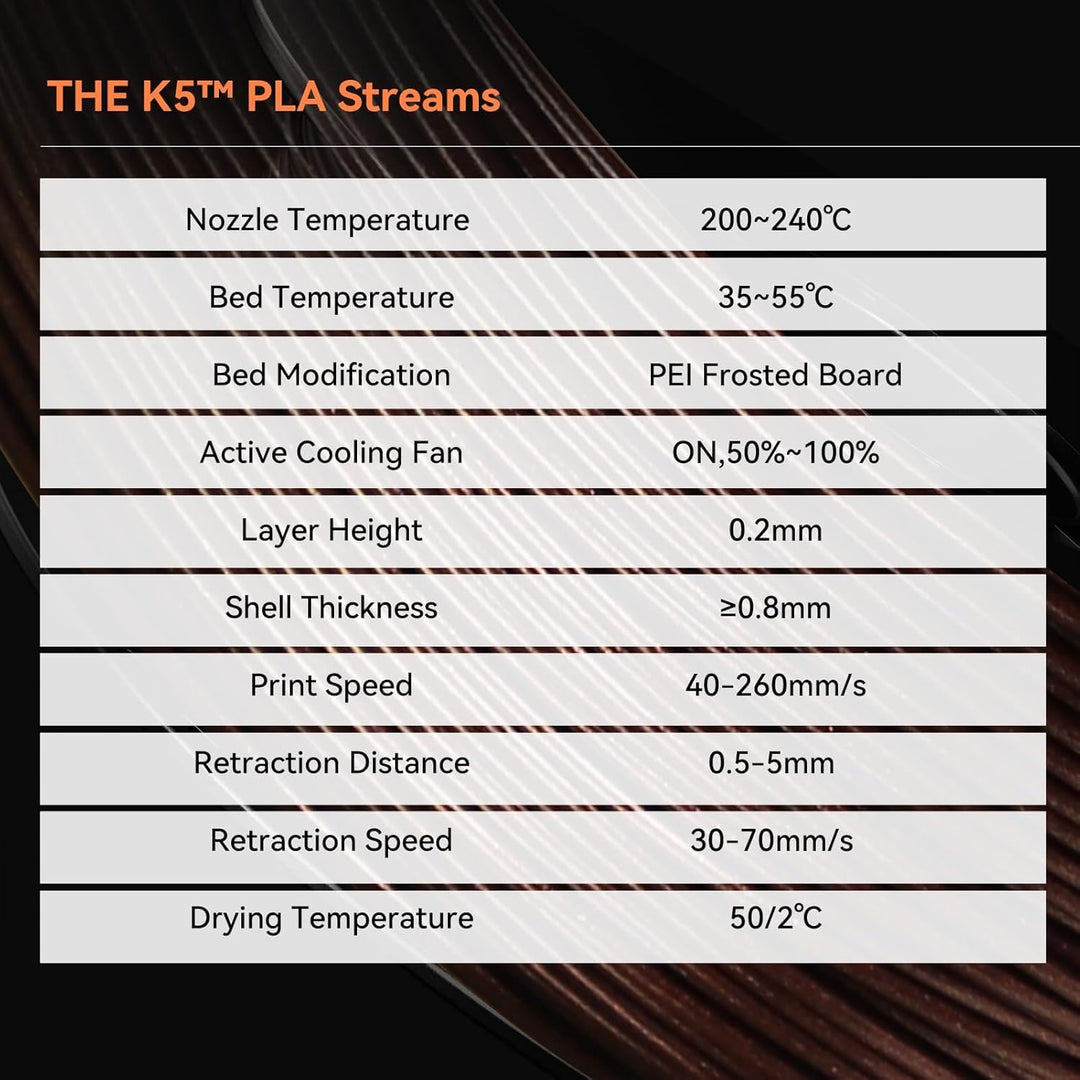kexcelled Streams Chameleon PLA Blau Filament 1,75 mm Aurora-ähnlicher Fliesseffekt Farbe Durch Lich