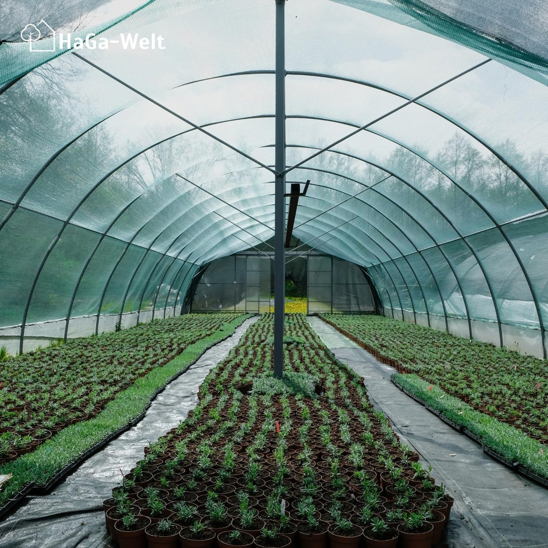 HaGa® Gitterfolie 2m x 5m Gewächshausfolie Gewächshausbau Folientunnel Folie - witterungsbeständig -
