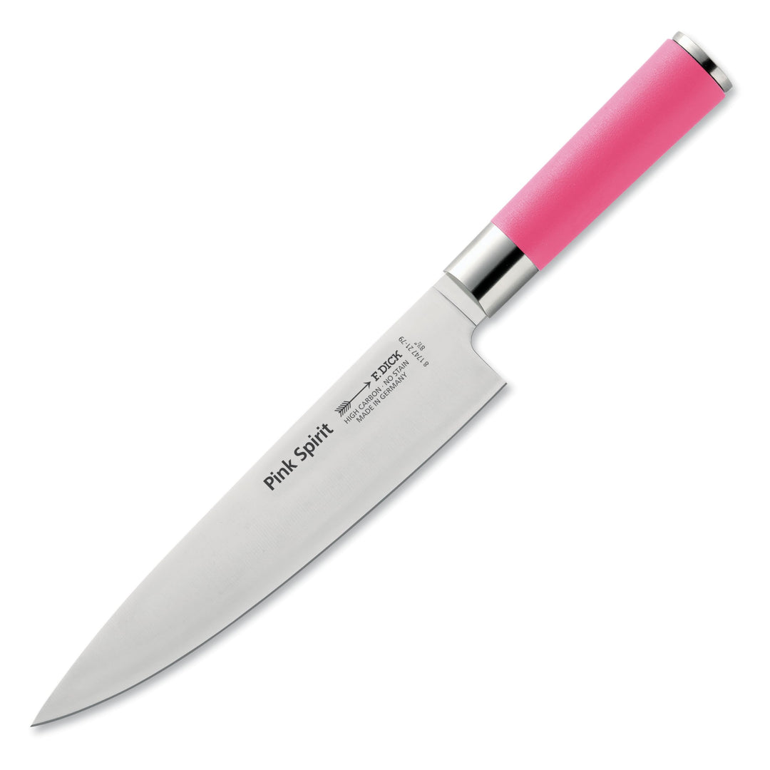 F. DICK Pink Spirit Kochmesser (Klingenlänge 21 cm, Küchenmesser aus hochlegiertem Edelstahl, Klinge