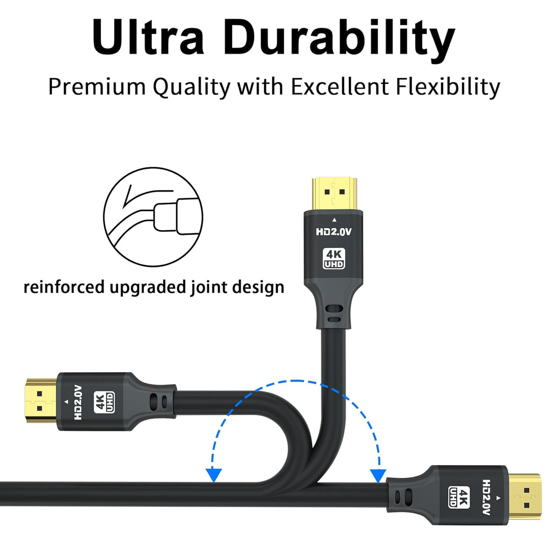 HDMI Kabel 30m (HDMI 2.0, 18 Gbit/s) 4K@60Hz Ultra High Speed Anschluss, kompatibel mit Blu-Ray,TV,