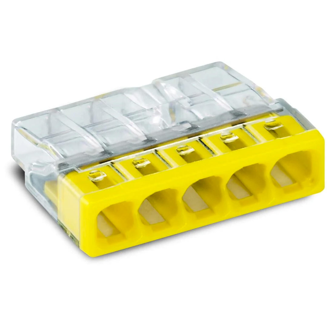 WAGO Verbindungsklemmen 2273-205 | 5 Leiter, bis 2,5 mm², 100 Stück, COMPACT Verbindungsklemme für e