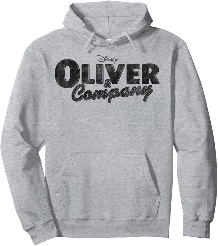 Disney Oliver & Company Black Movie Logo Pullover Hoodie