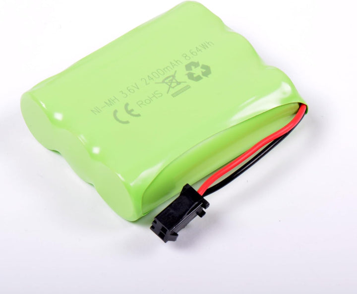 AFTERTECH Akku-Pack NI-MH 3,6 V 2400 mAh 52 x 44 x 15 mm mit USB-Ladekabel und Stecker SM 2P KET JST