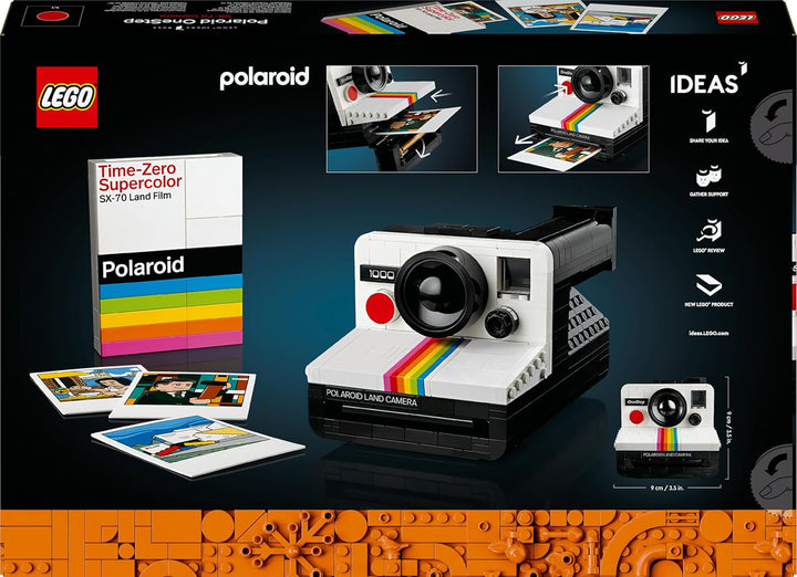 Lego Ideas Polaroid OneStep SX-70 Kamera-Set für Erwachsene, Sammlerstück mit authentischen Details,