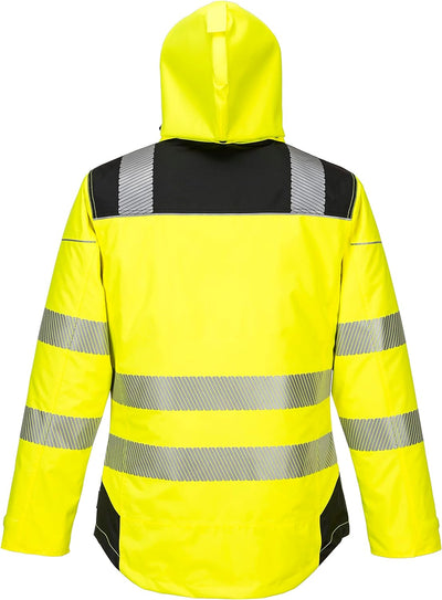 Portwest T400YBR6XL Vision Regen- und Warnschutzjacke, Grösse 6XL, Gelb/Schwarz 6XL gelb / schwarz,