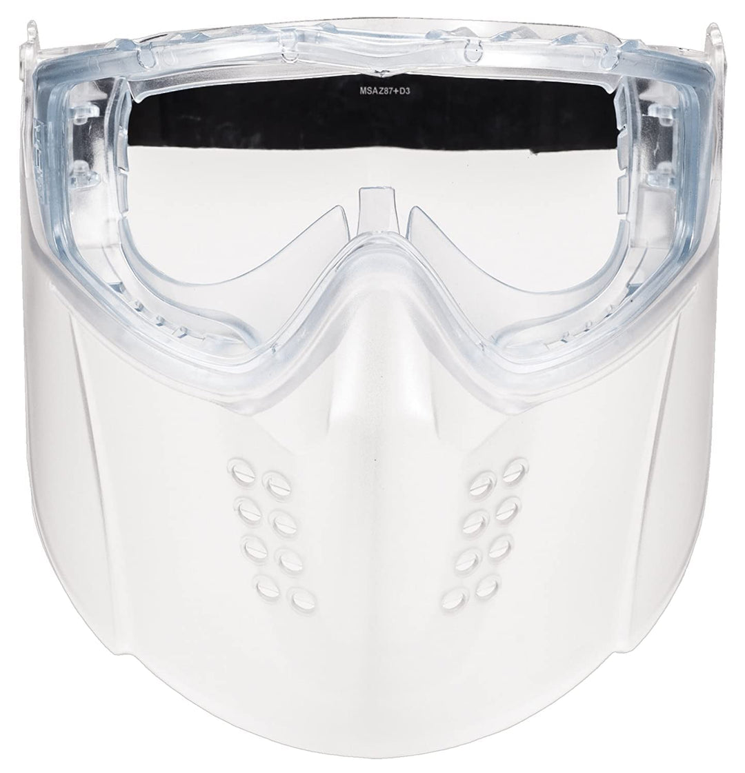 MSA 10150069 Sightgard Vertoggle Schutzbrille/Gesichtsschutz-Kombination, Polycarbonat-Linse, klare