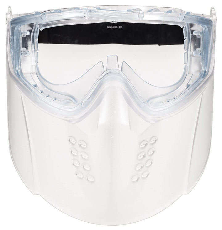 MSA 10150069 Sightgard Vertoggle Schutzbrille/Gesichtsschutz-Kombination, Polycarbonat-Linse, klare