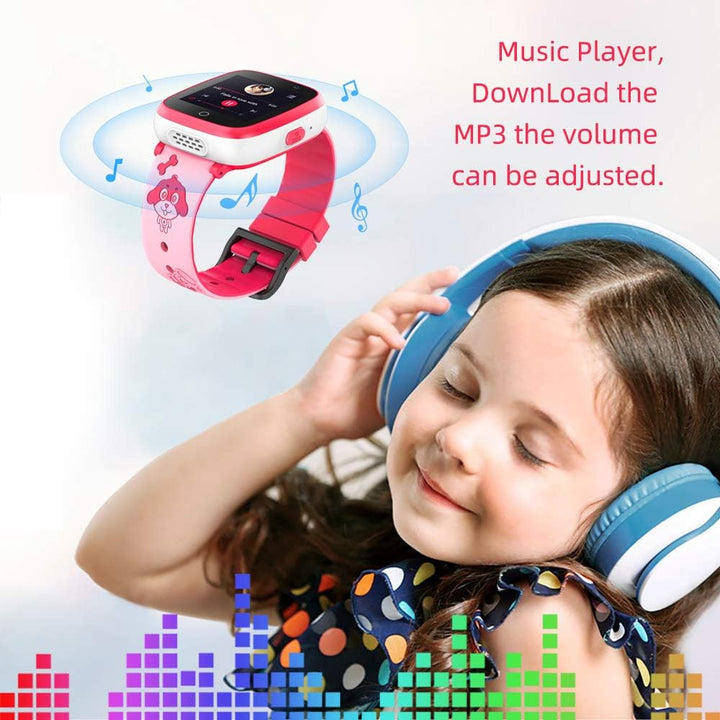 Children's Smartwatch with Games and Music - Smart Watches with Two Cameras, 1.54 HD High-Resolution