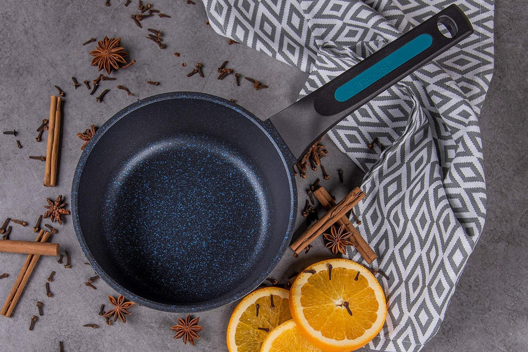 Arcos Serie Thera | Antihaft-Kochtopf 16 cm und 1,2L | Aluminiumguss | Geeignet für jede Küche | Erg