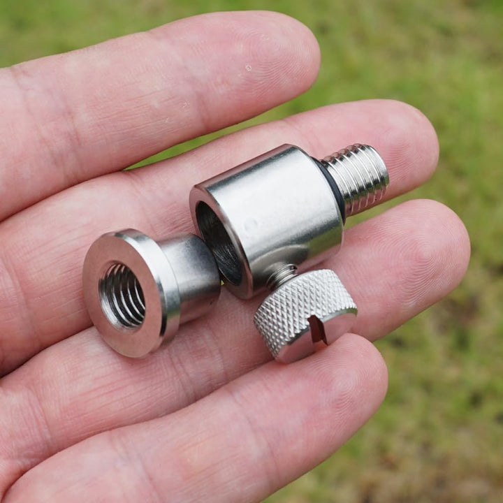 Hirisi Tackle 4 x Karpfenangeln Schnellwechsel Verbinder für Rod Pod Edelstahl