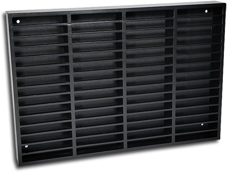 Protected MC Kassetten Holzregal schwarz