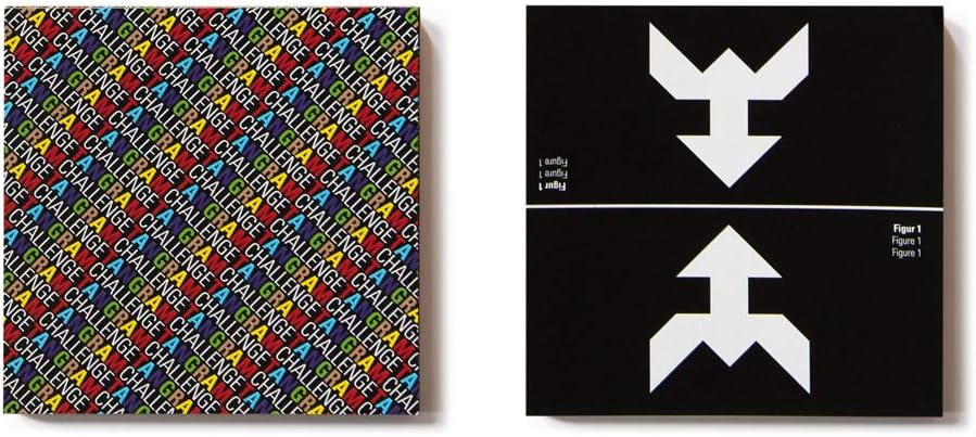 Remember TG1 Tangram Challenge – Legespiel aus Holz für Kinder und Erwachsene (4er Set)