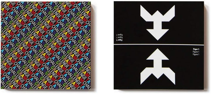 Remember TG1 Tangram Challenge – Legespiel aus Holz für Kinder und Erwachsene (4er Set)
