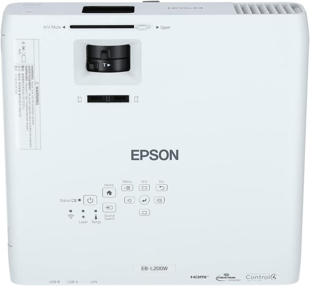 Epson EB-L200W - 3LCD Projektor - 4200 Lumen (Weiss) - 4200 Lumen (Farbe) - WXGA (1280 x 800) - 16:1