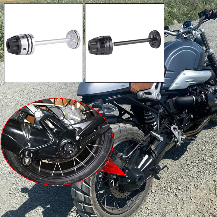 Motorrad hinten Refit Rad Gabel Achse Sliders Cap Pad Crash Protector Kompatibel mit R NINE T 2014-2