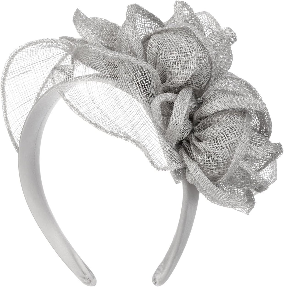 Seeberger Kaljeta Sinamay Fascinator Kopfschmuck Anlasshut Brauthut (One Size - grau)