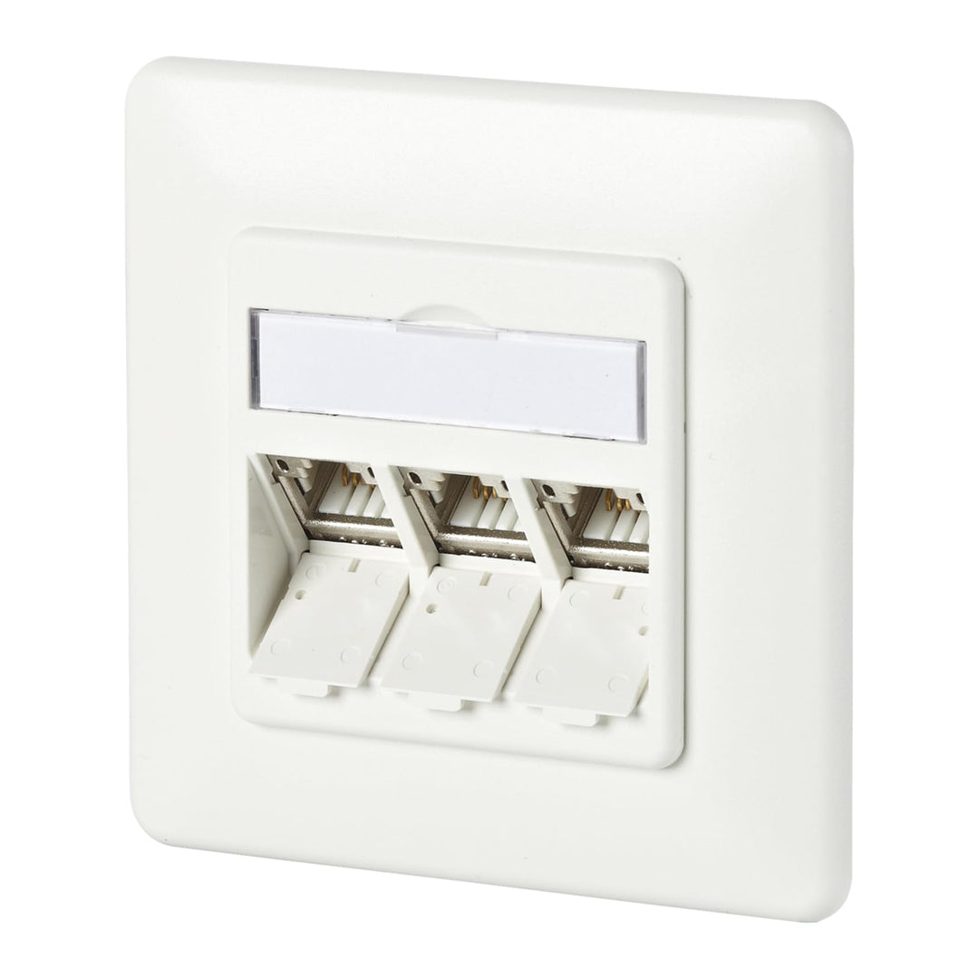 METZ CONNECT C6Amodul 3 Port 180°M UP reinweiss