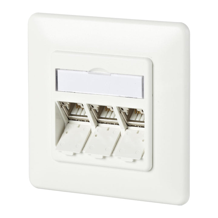 METZ CONNECT C6Amodul 3 Port 180°M UP reinweiss