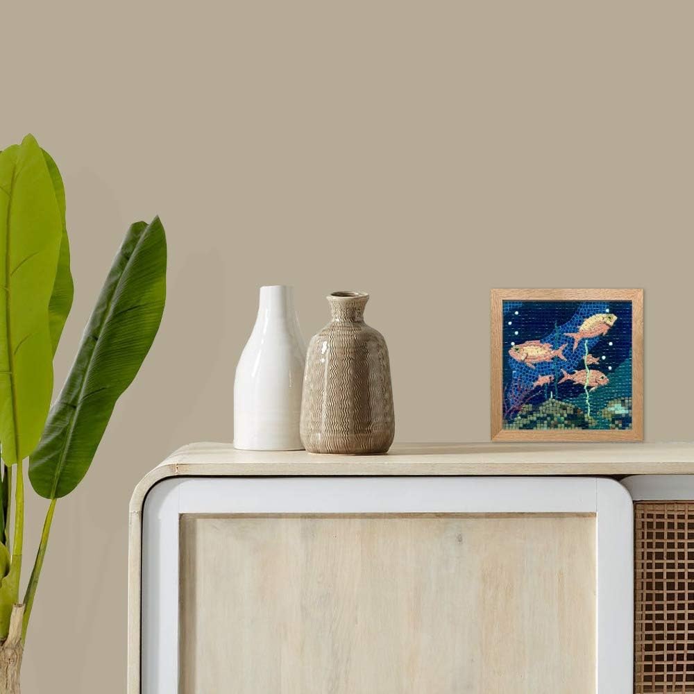 ALEA Mosaic Mosaik bastelset, DIY 20x20cm, Fische-3, Fische-3