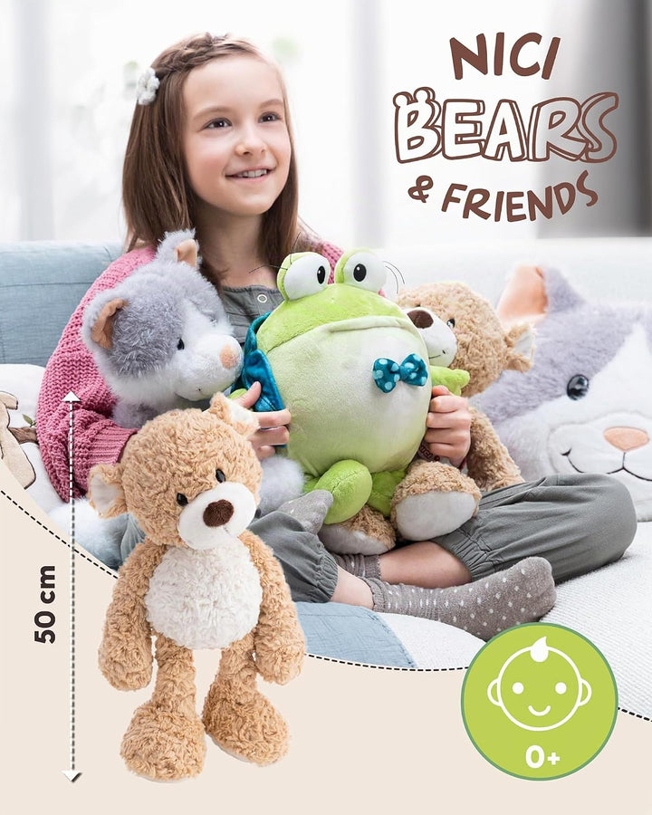 NICI Kuscheltier Bär Finni 50cm - karamell - 62962 | Stofftier aus weichem Plüsch, niedliches Plüsch