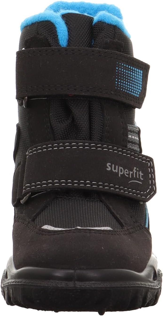 Superfit Jungen Husky Warm Gefütterte Gore-tex Schneestiefel, 31 EU Schwarz Türkis 0000