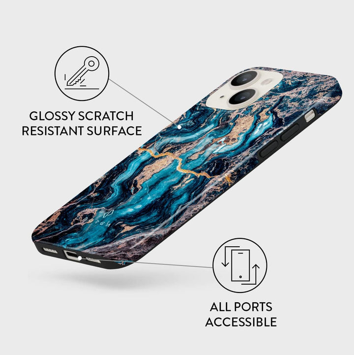 BURGA Phone Case Kompatibel mit iPhone 14 - Wireless Charging Kompatible, Hybrid 2-Layer Hartschale