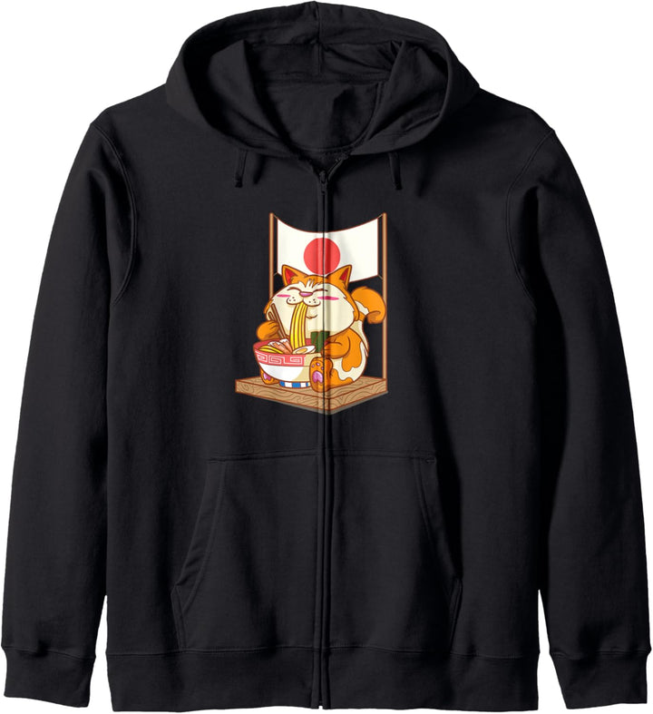 Süsse Anime Katze | Lustiges Anime Geschenk Kapuzenjacke