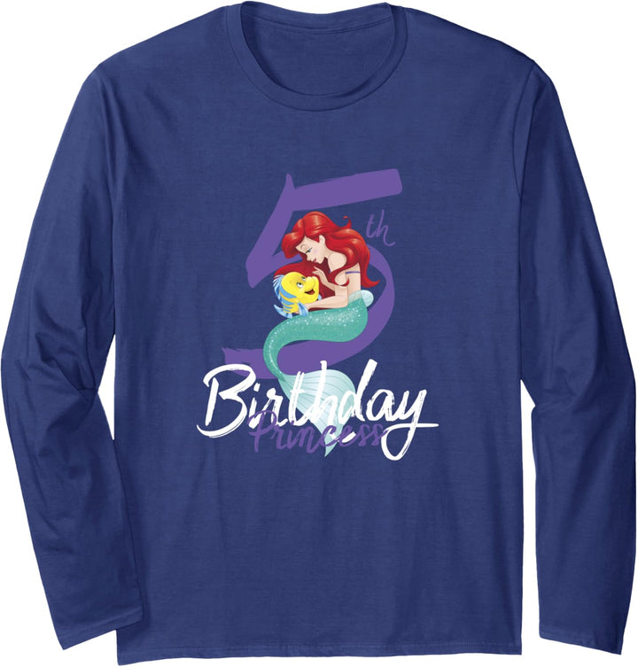 Disney Little Mermaid Ariel 5th Birthday Princess Langarmshirt
