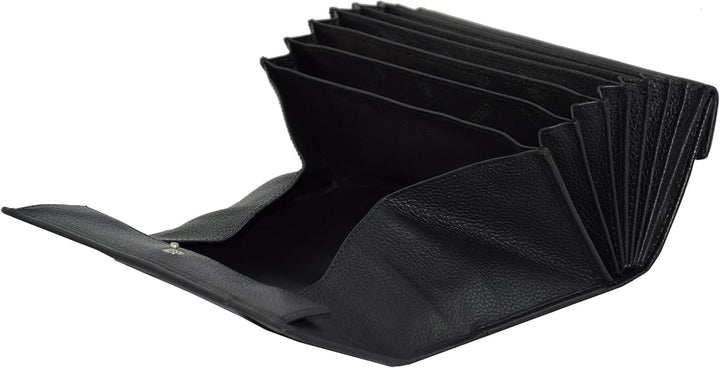 Menzo Kellnerbörse aus echten Leder, Kellnertasche, Kellnerportemonnaie, Kellnerbeutel schwarz