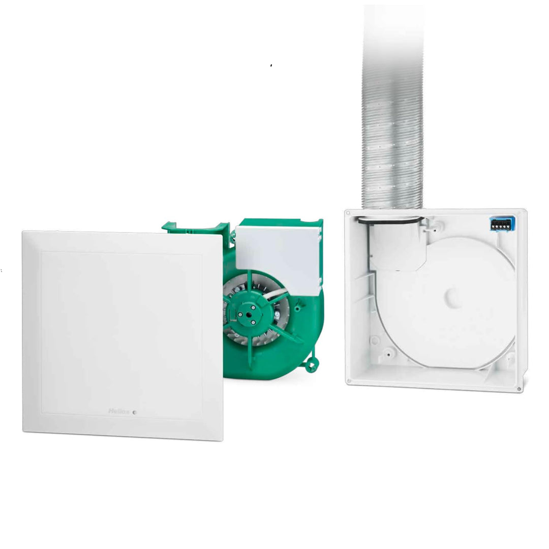 Ritzer by Helios Einrohr-Lüftungssystem ultraSilence ELS inkl. Gehäuse, Frontabdeckung und Filter fü