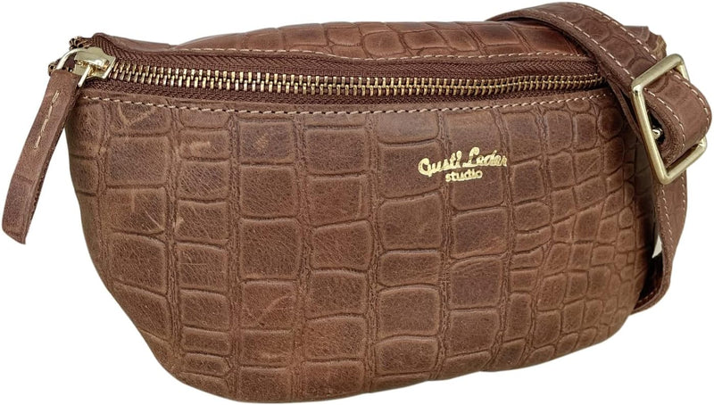 Gusti Gürteltasche Leder - Annabelle Damen und Herren Gürteltasche Bauchtasche Handtasche Ledertasch
