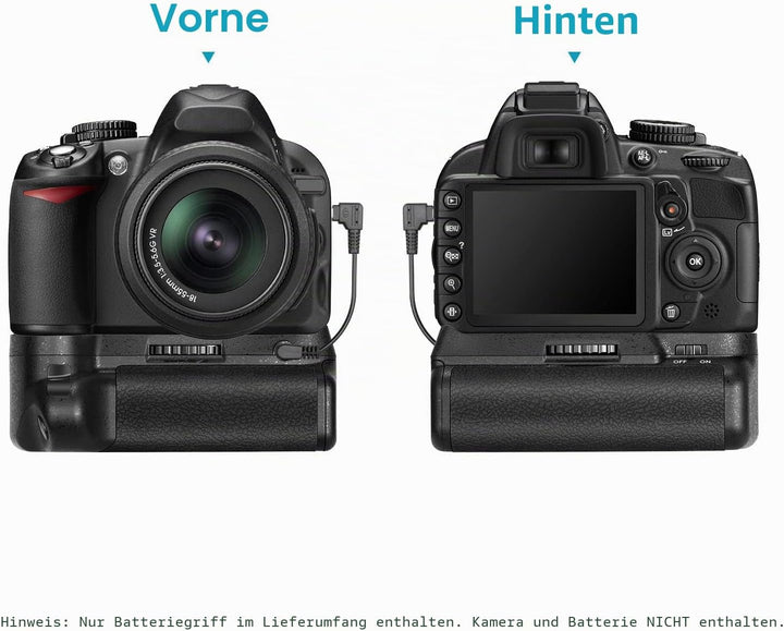 NEEWER Professional Vertikaler Batteriegriff Akkugriff Battery Grip wie der Nikon BG-2F für Nikon D3