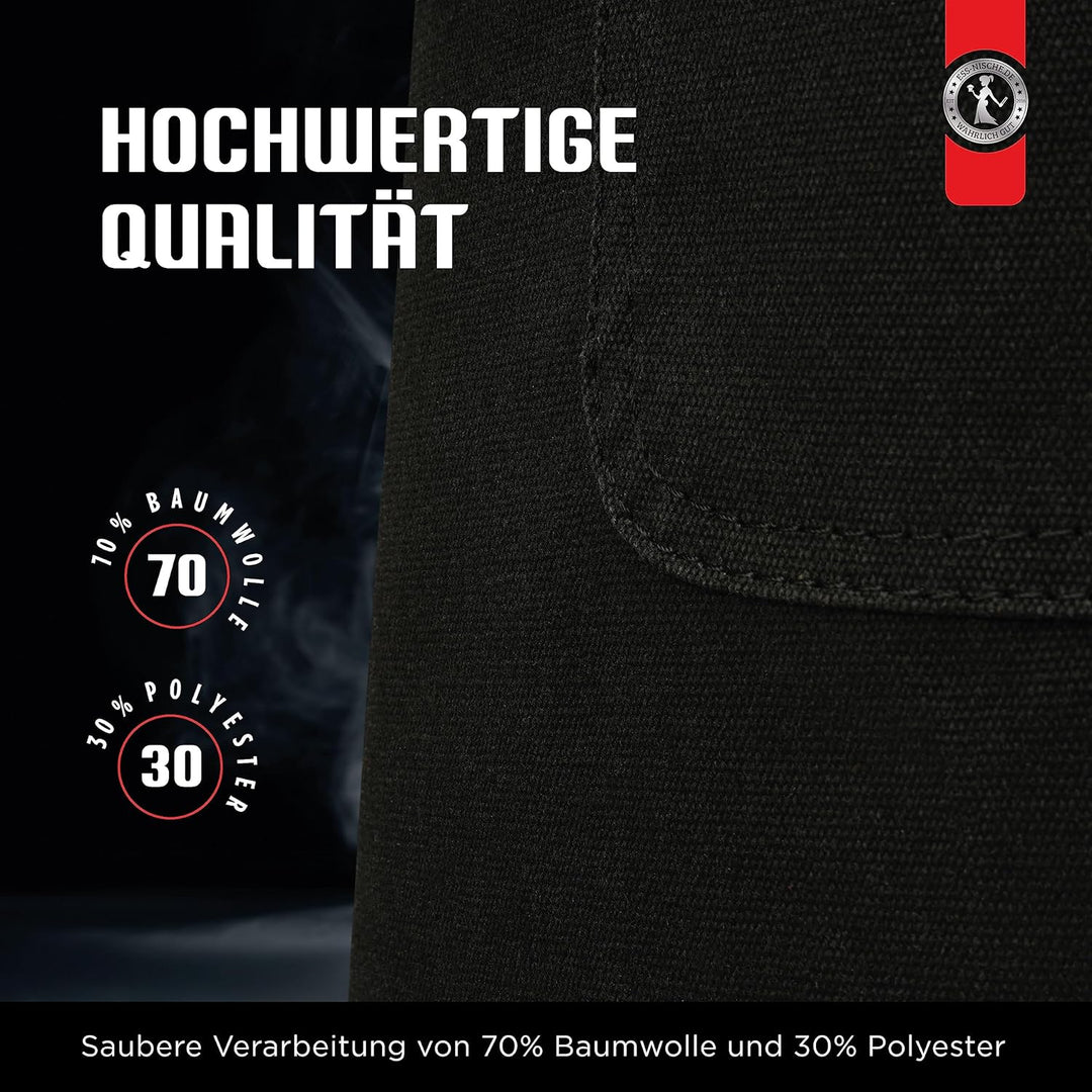 Ess-Nische® Kochschürze Grillschürze für Männer und Frauen - Küchenschürze für Herren - Ideal als Ge