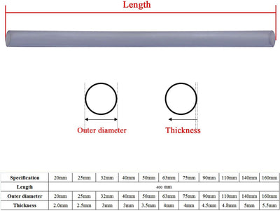 Pvc rohr transparent 20 25 32 40 50 63 75 90 110mm rundrohr pvc kleberohr pool verrohrung kuststoffr