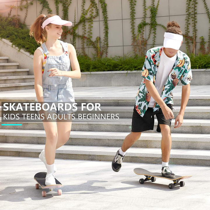 WeSkate Jugendliche, Jungen, Mädchen, Teenager, Erwachsene 3108-1-eu Skateboard 31x8 Zoll skateboard