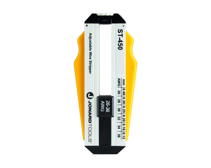 Jonard Tools ST-450 ABS Präzisionsabisolierzange, verstellbar, 26-36 AWG, 8,5-15,7 cm Länge x 3,5 cm