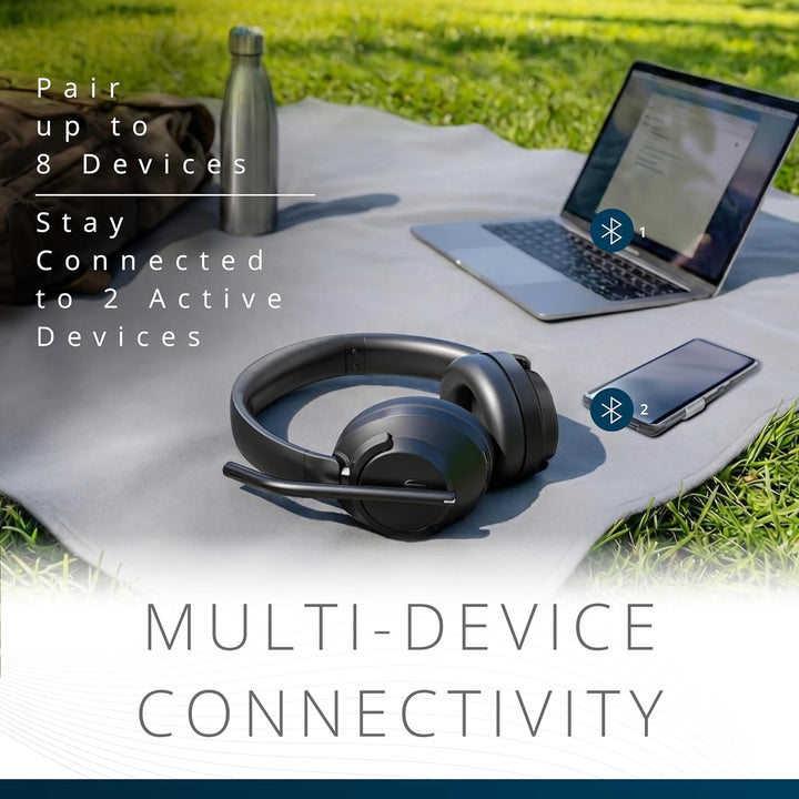 Kensington Hybrid C3550 EQ Bluetooth® Over-Ear-Headset mit Ohrmuschel-Bedienung, aktives Noise Cance