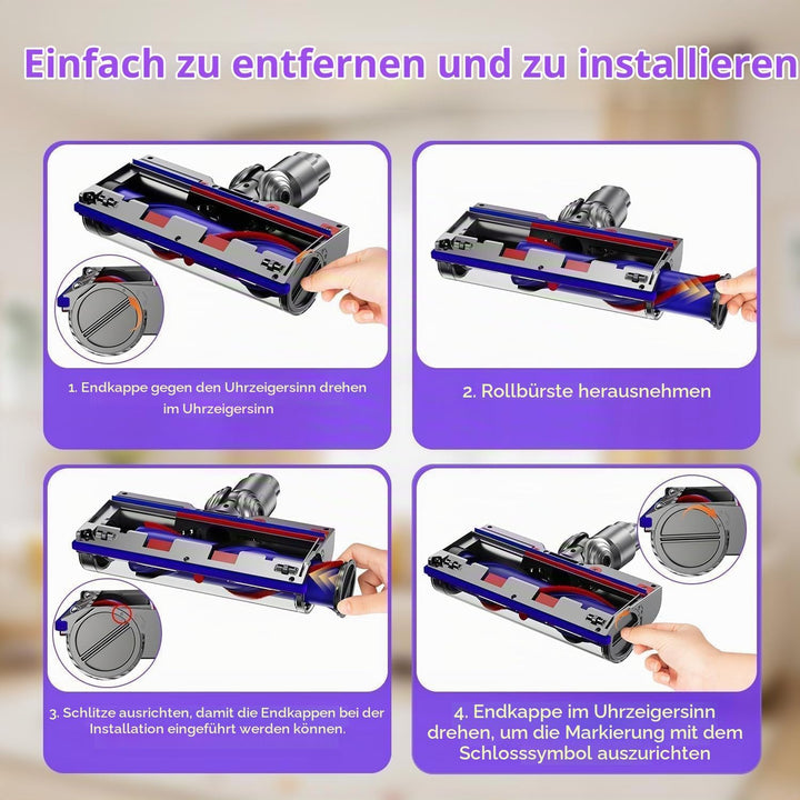 Electric Brush Compatible with Dyson V7, V8, V10, V11, V15 Vacuum Cleaner Attachment, Part Direct Dr