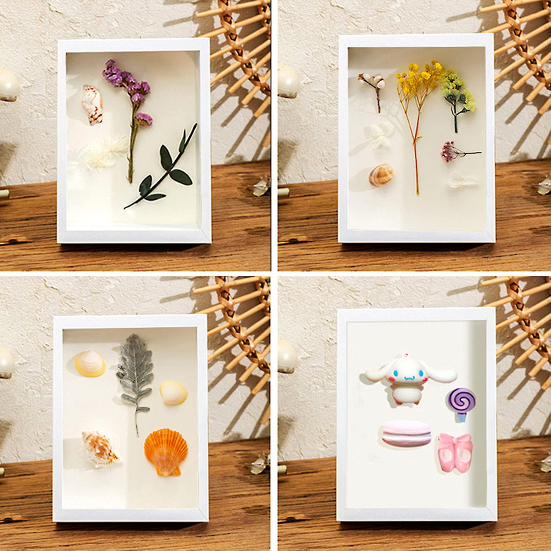 sunmeg 3D Bilderrahmen zum Befüllen 30 x 30cm Bilderrahmen Tief 3D Objektrahmen Hölzern bis 3cm, 3D