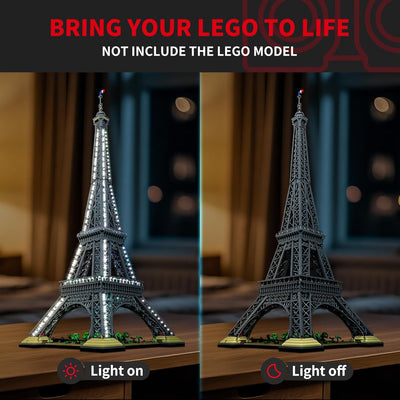 BRIKSMAX 10307 Led Licht für Lego Eiffelturm - Compatible with Lego Architecture Bausteinen Modell -