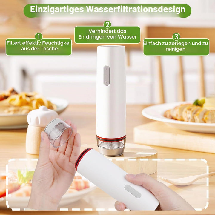 Handliche Vakuumiergerät，Vakuumiergerät Klein, Handvakuumierer，mit 30 Wiederverwendbare Vakuumbeutel