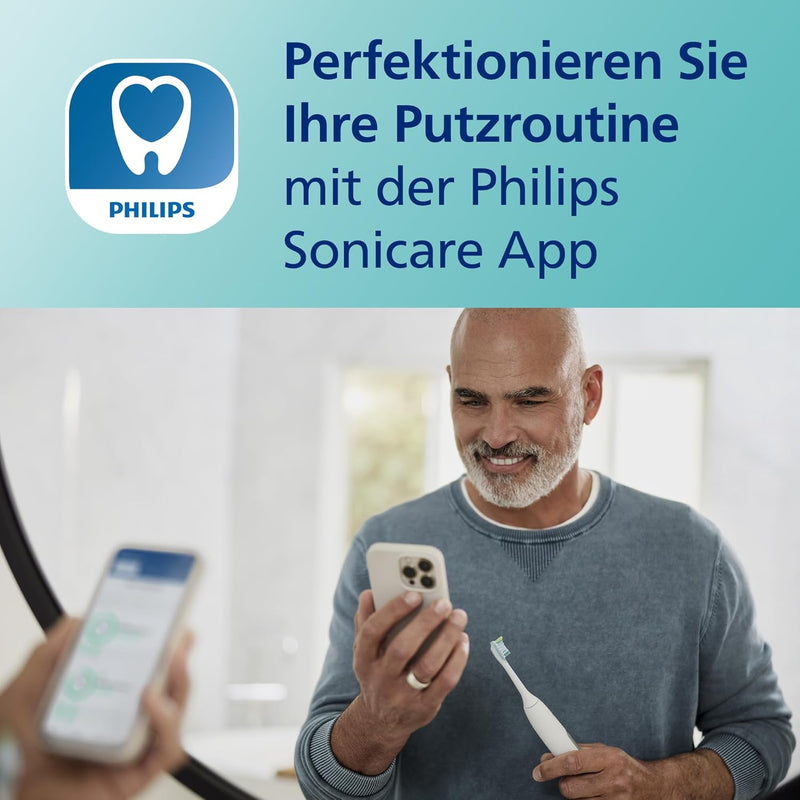 Philips DiamondClean Elektrische Zahnbürste - Schallzahnbürste mit 4 Putzprogrammen, Timer, Rosa, 1